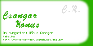 csongor monus business card